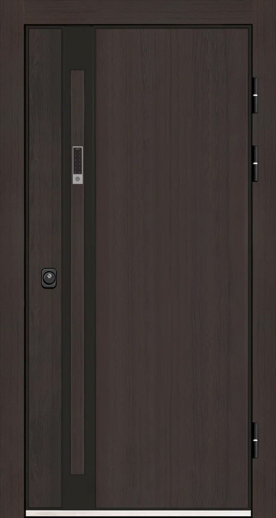 Входная дверь Regidoors ЭЛИТ ТЕРМО LIGHT 2125 с зеркалом "Серый велюр"