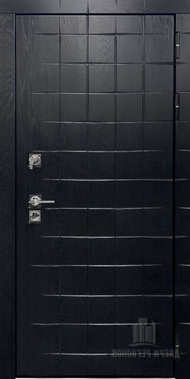 Входная дверь Regidoors Сенатор Плюс MOTTURA LIGHT 2125 с зеркалом "Серый велюр"